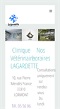 Mobile Screenshot of cliniqueveterinairelagardette.com